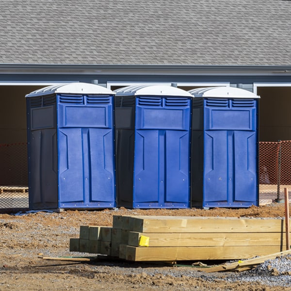 are there any restrictions on where i can place the portable toilets during my rental period in Preston Washington